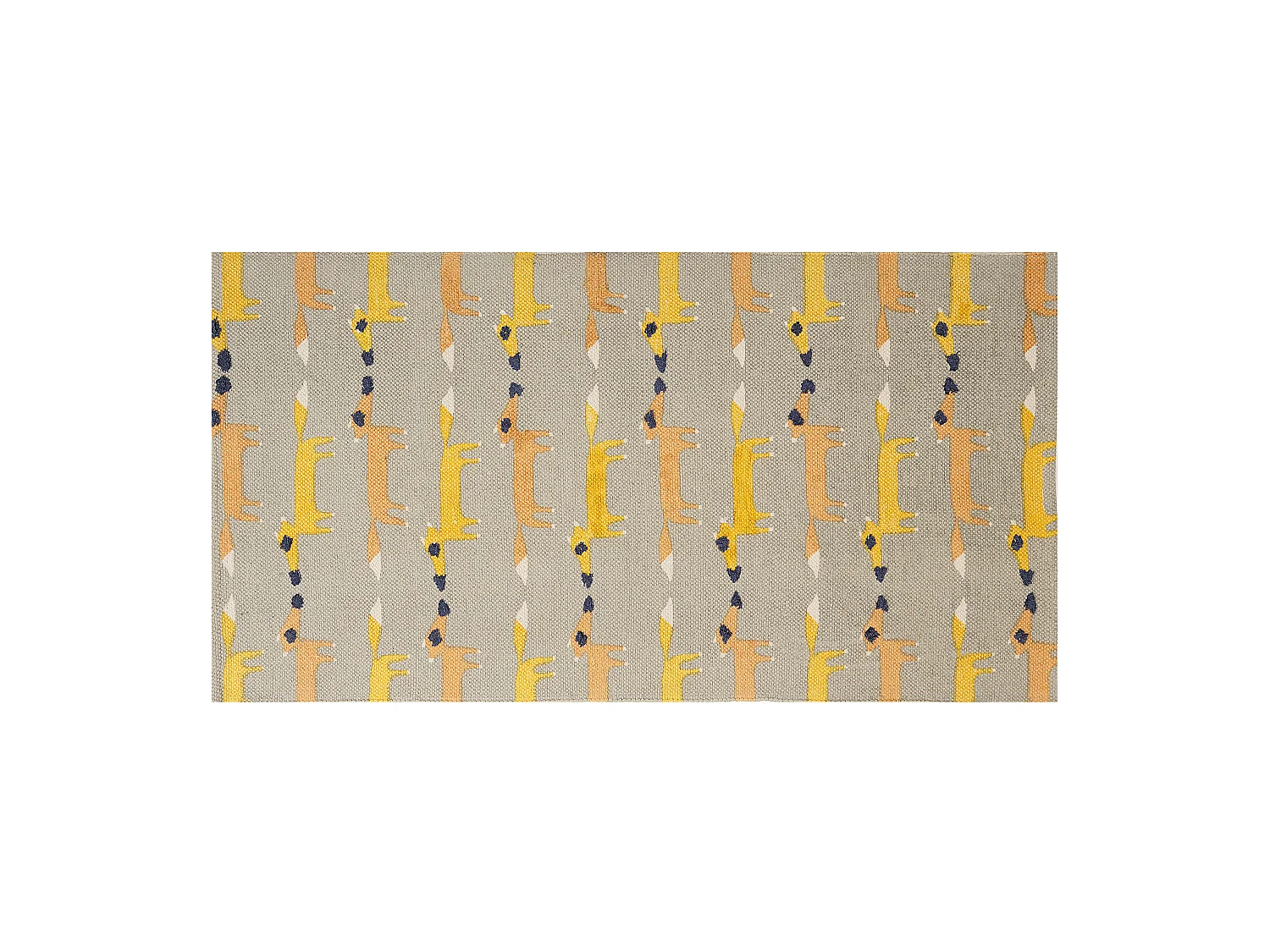 Tapis enfant BANKGO Gris 80 x 150 cm Coton