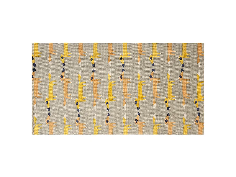 Tappeto per bambini cotone grigio 80 x 150 cm BANKGO