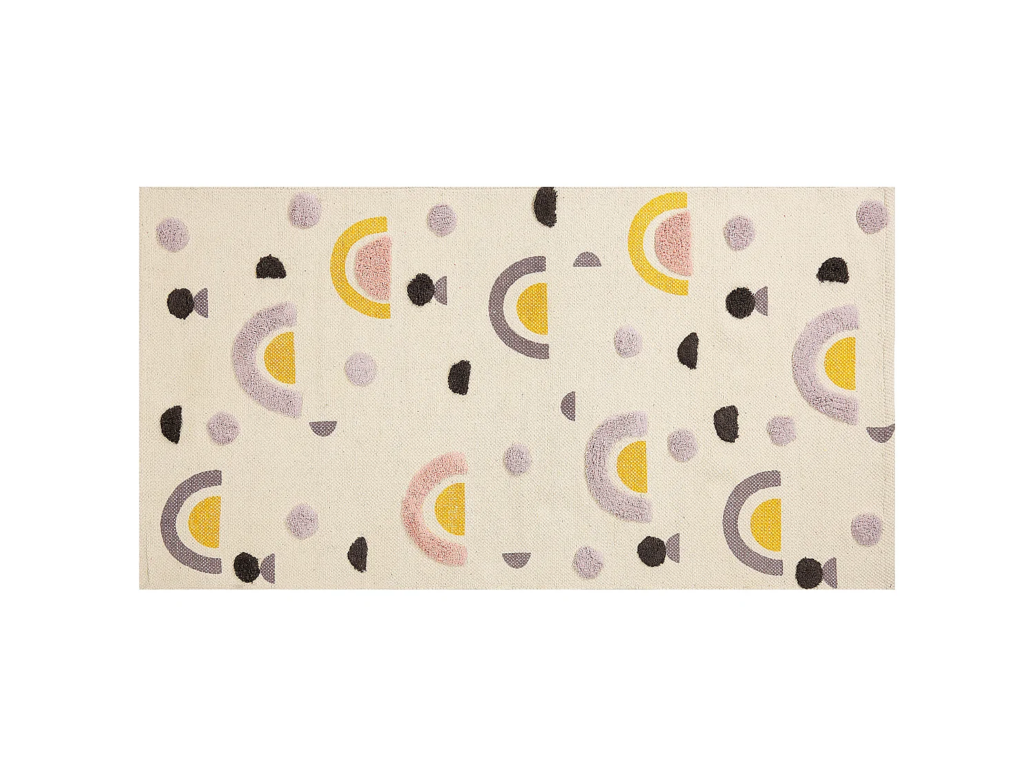 Kinderzimmer Teppich Regenbogenmotiv 80 x 150 cm mehrfarbig Spielzimmer Curup