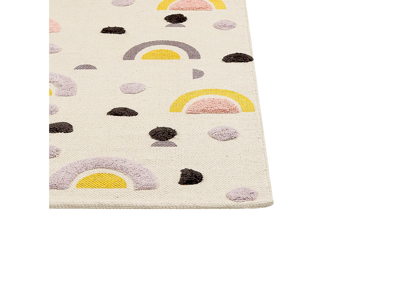 Kinderzimmer Teppich Regenbogenmotiv 80 x 150 cm mehrfarbig Spielzimmer Curup