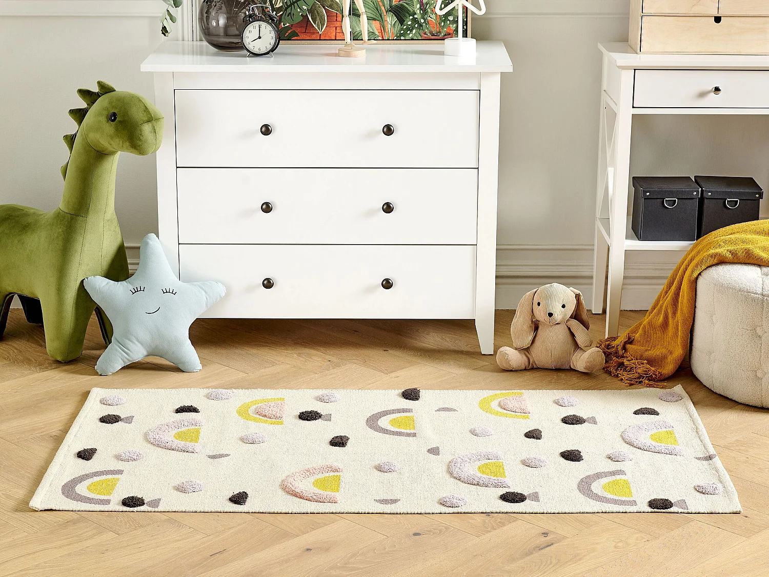 Kinderteppich mehrfarbig aus Baumwolle 80 x 150 cm CURUP