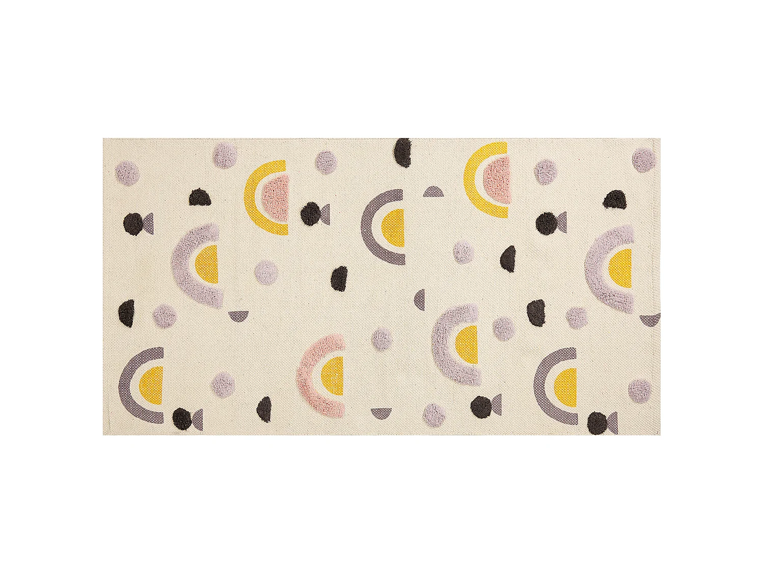 Vloerkleed katoen meerkleurig 80 x 150 cm CURUP