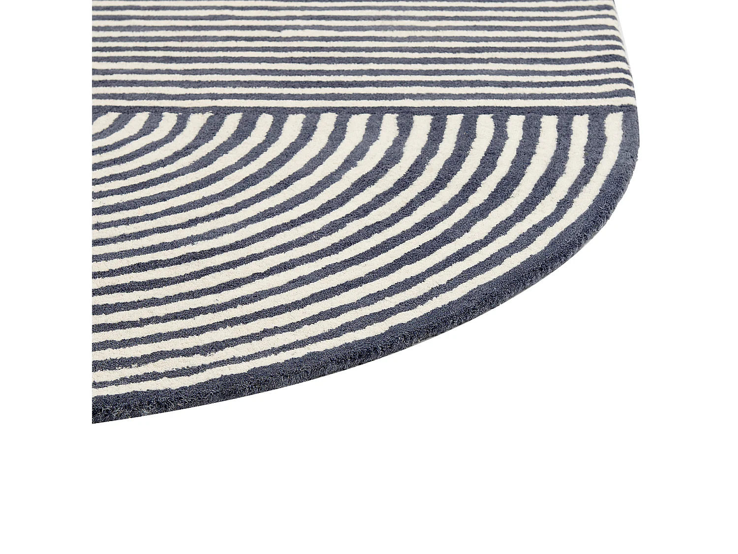 Tapis KWETA Gris graphite 140 x 200 cm Laine