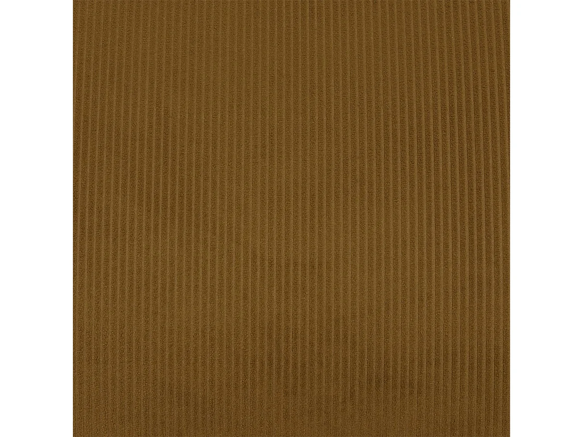 KONAE - Fauteuil Crapaud en Velours Côtelé Ocre