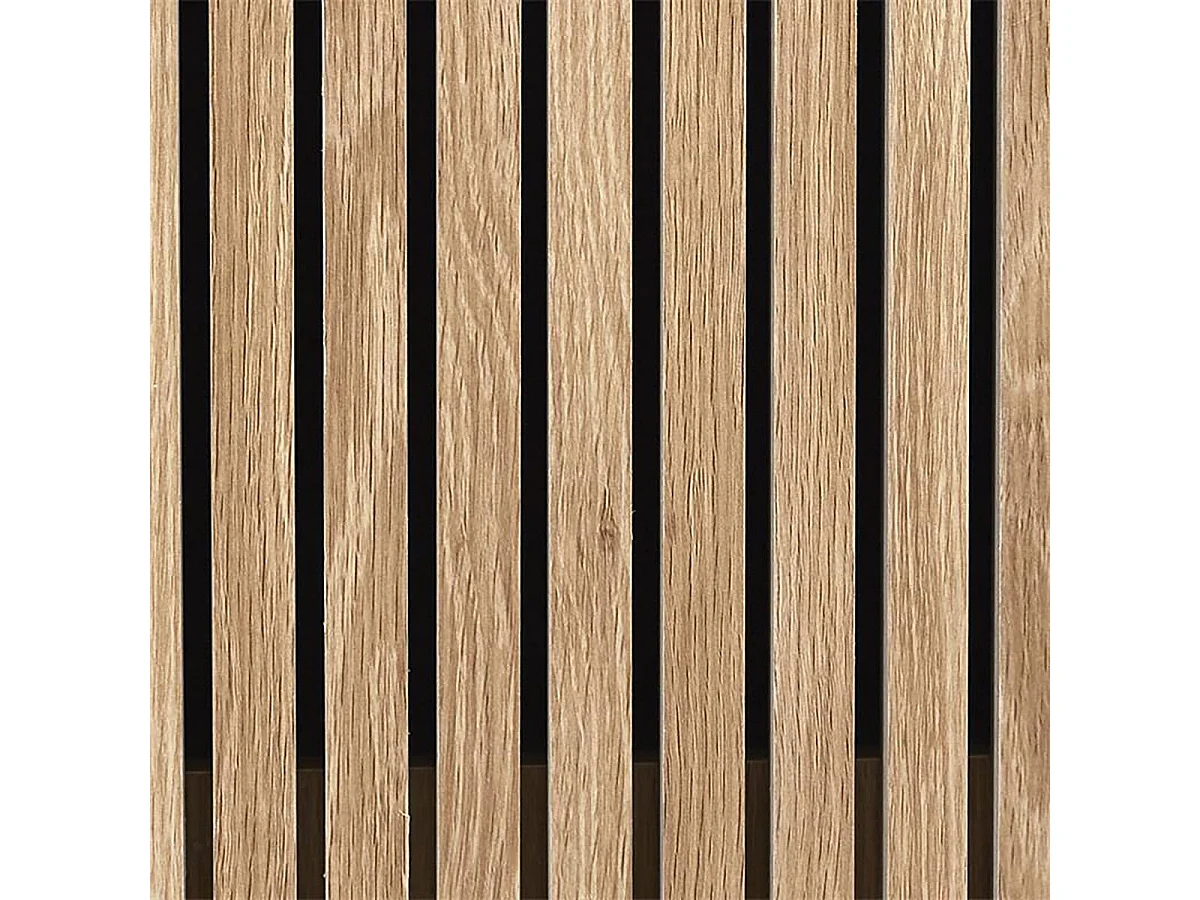 PAJAN - Bibliothèque Etagère Effet Bois avec Tasseaux