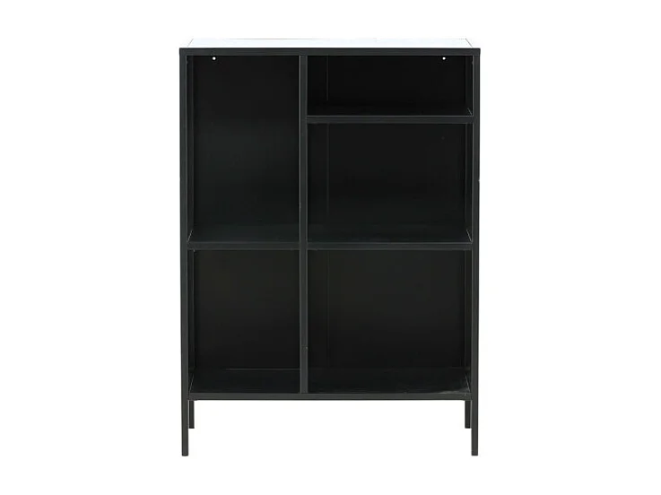 Misha wandkast 5 planken, zwart.