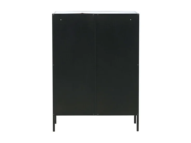 Misha wandkast 5 planken, zwart.