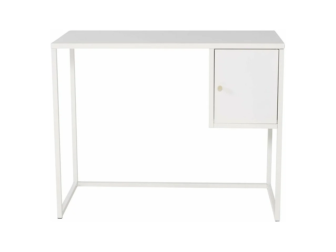 Bureau Design Avec Porte "Bakal" 95cm Blanc