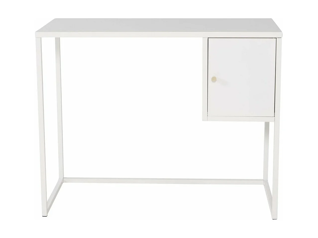 Bureau Design Avec Porte "Bakal" 95cm Blanc