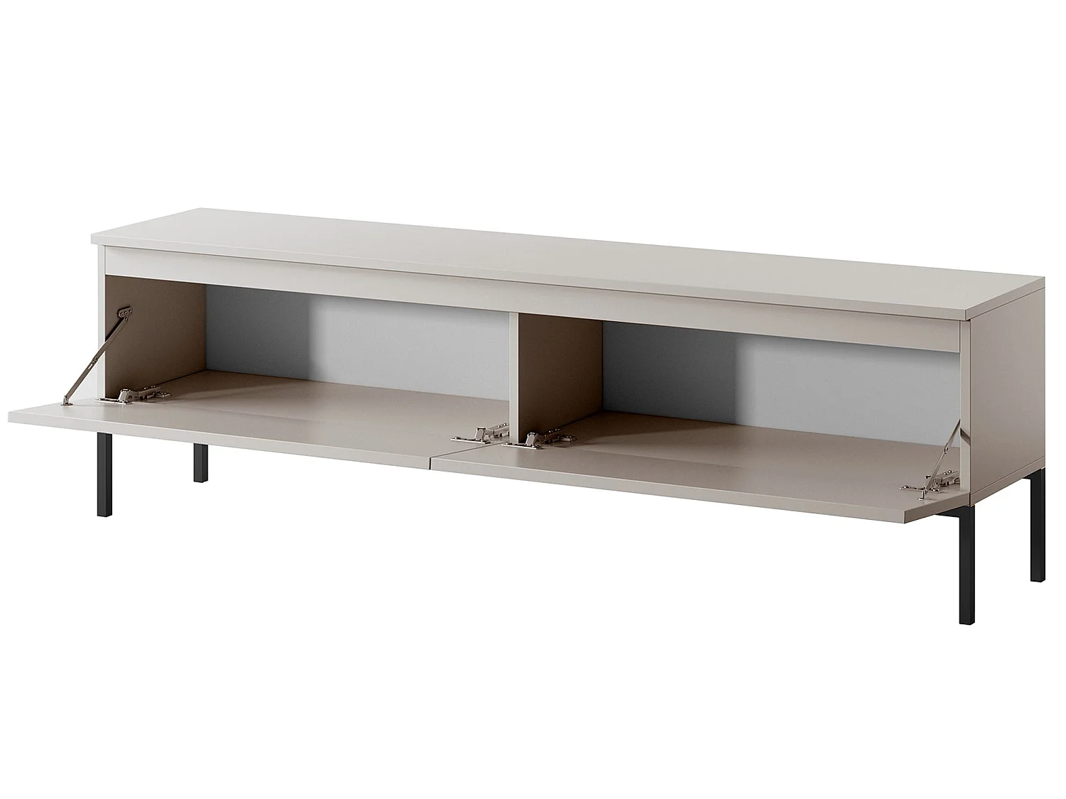 Meuble TV - 150 cm - taupe (gris-beige) - Bemmi