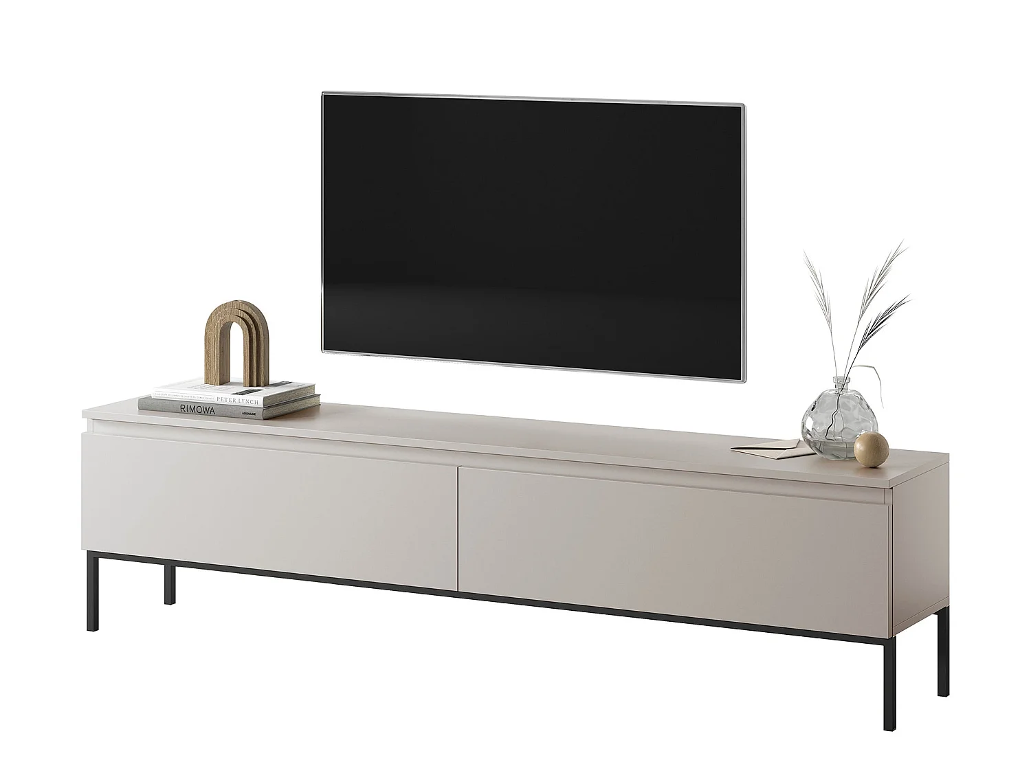 TV-meubel - 175 cm - taupe (grijsbeige) - Bemmi