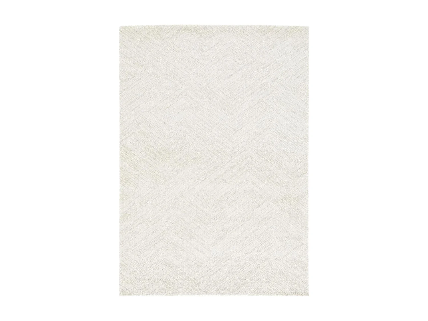 tappeto da soggiorno 160x230 tessuto rettangolo bianco sporco modello finta tinta unita NAFO 1