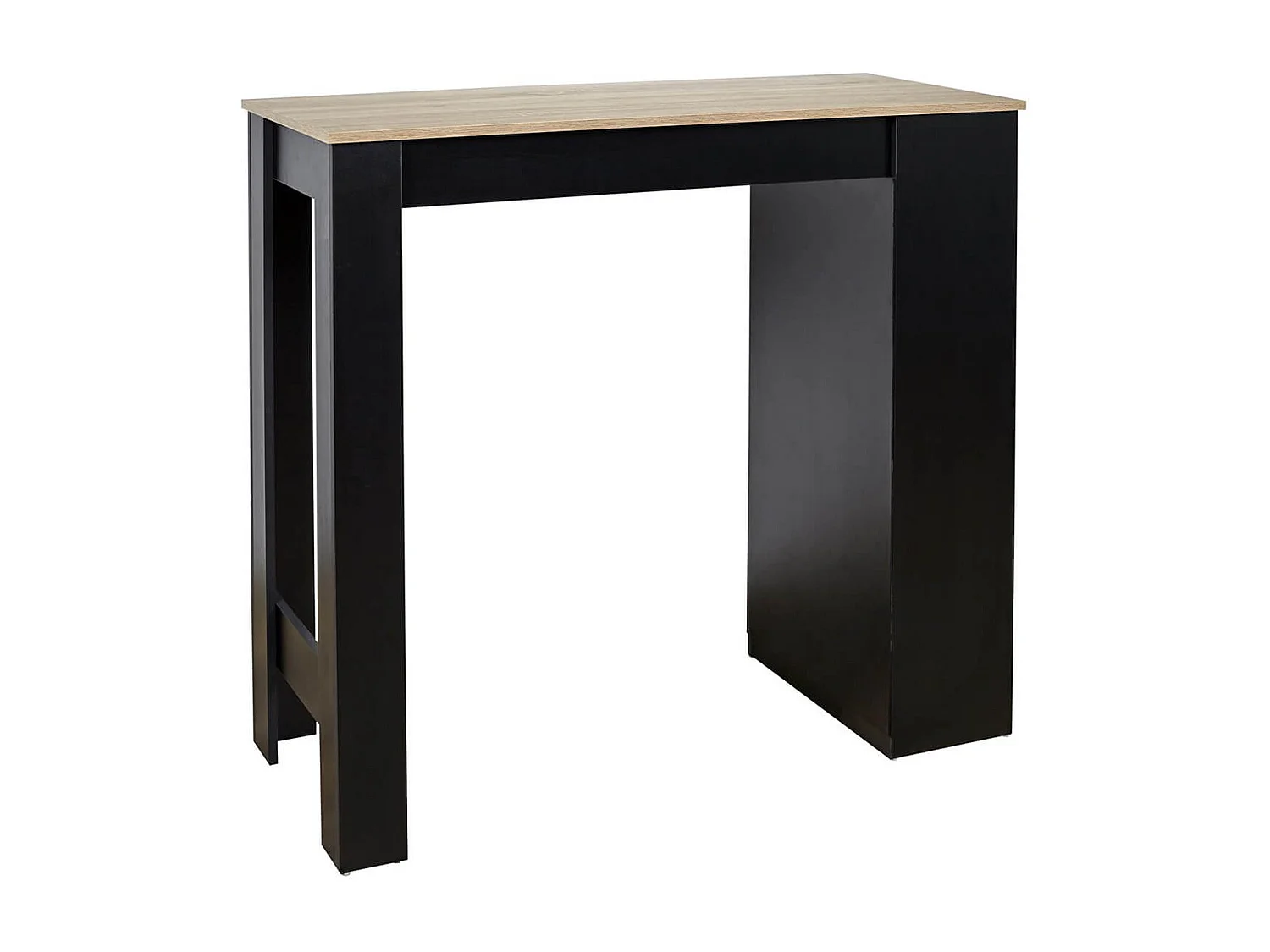 KANPE - Ensemble Table de Bar avec Etagères + 2 Tabourets Velours Côtelé Gris Konae