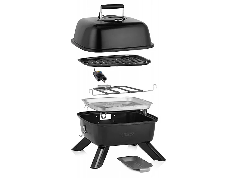 Princess Barbecue électrique ou charbon 2000w noir - 01.112256.01.001