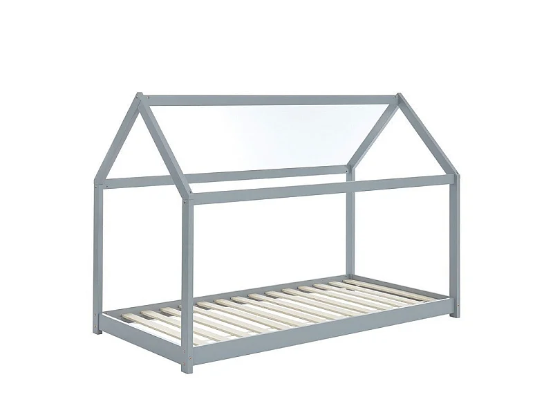 Lit Cabane Royaume Des Rêves Gris 90x190 cm - Laïba Kids