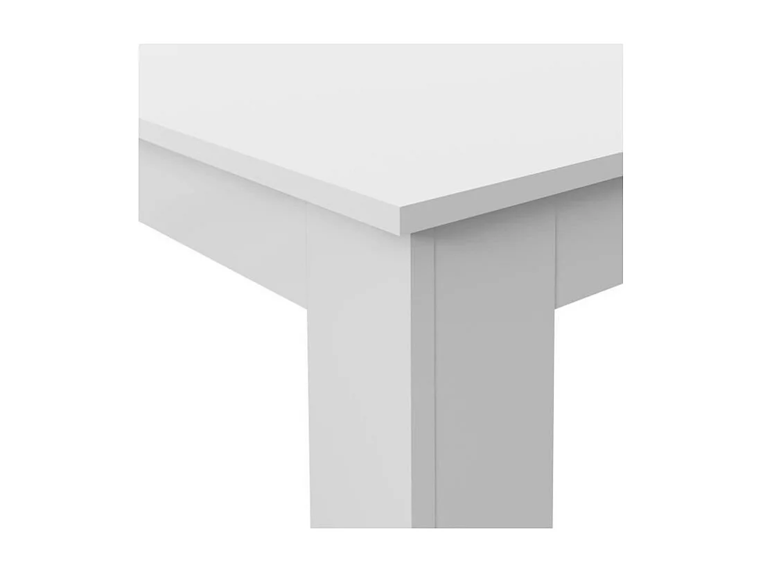 PILVI Table a manger - Blanc - L 180 x I90 x H 75 cm