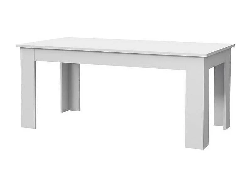 PILVI Table a manger - Blanc - L 180 x I90 x H 75 cm