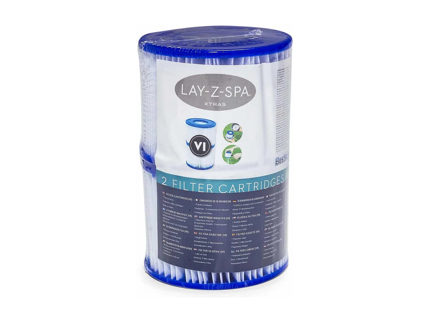 Lot de 2 cartouches de filtration pour spa gonflable Lay-Z-Spa - Bestway
