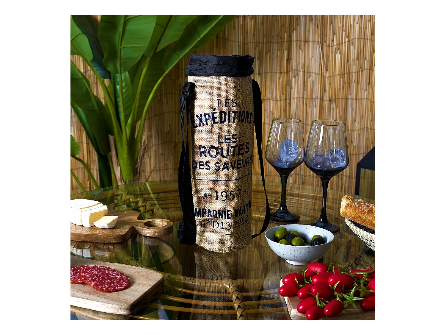 Sac Fraicheur Bouteille 1.5l Chill Out Noir, Marron