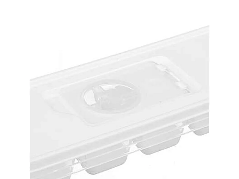 Bac à 12 Glaçons "Push & Clapet" 26cm Transparent