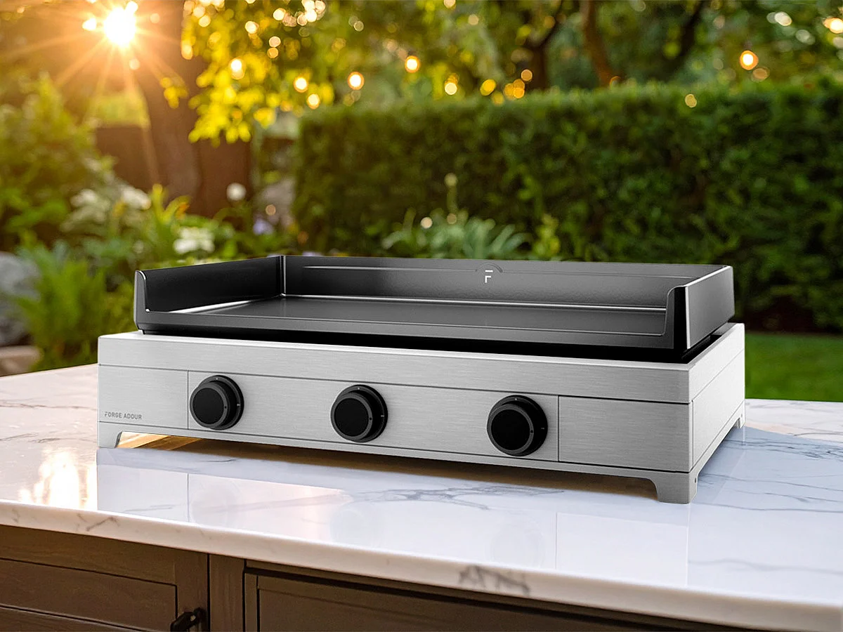 Plancha à gaz Modern 75 en inox - Forge Adour