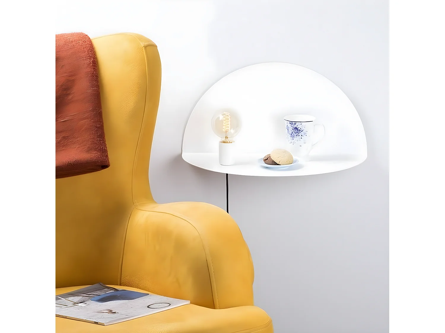 Applique Taranto, Blanc, 50x25x25 cm, EPIKASA