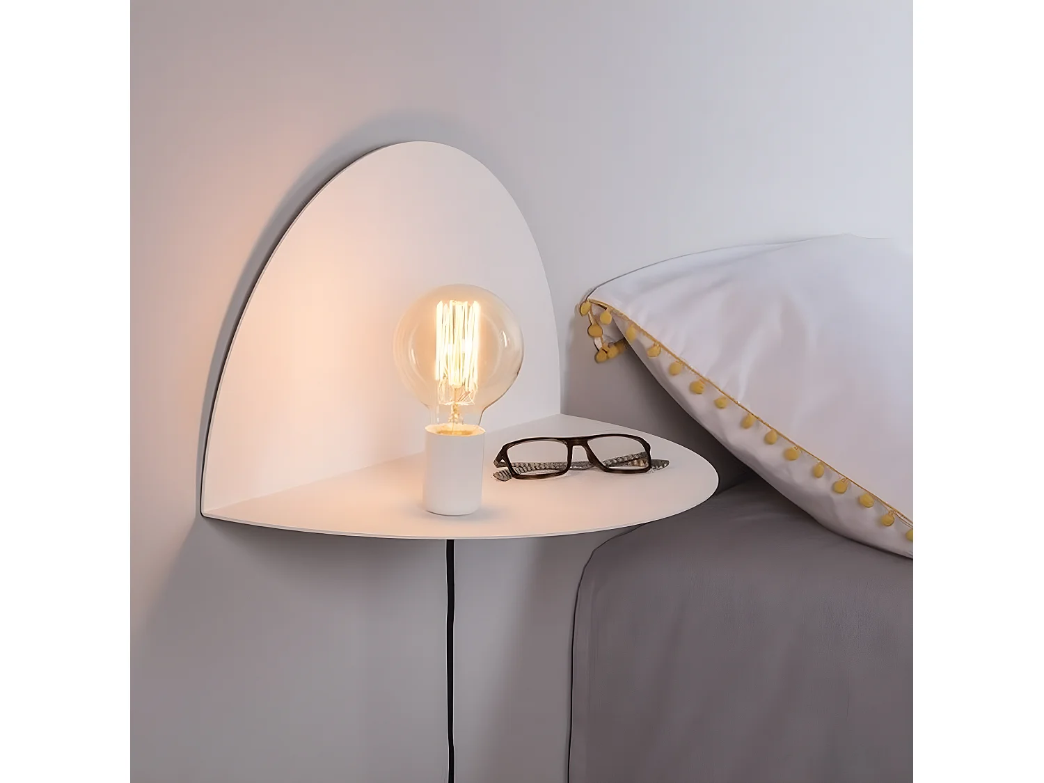 Applique Taranto, Blanc, 50x25x25 cm, EPIKASA