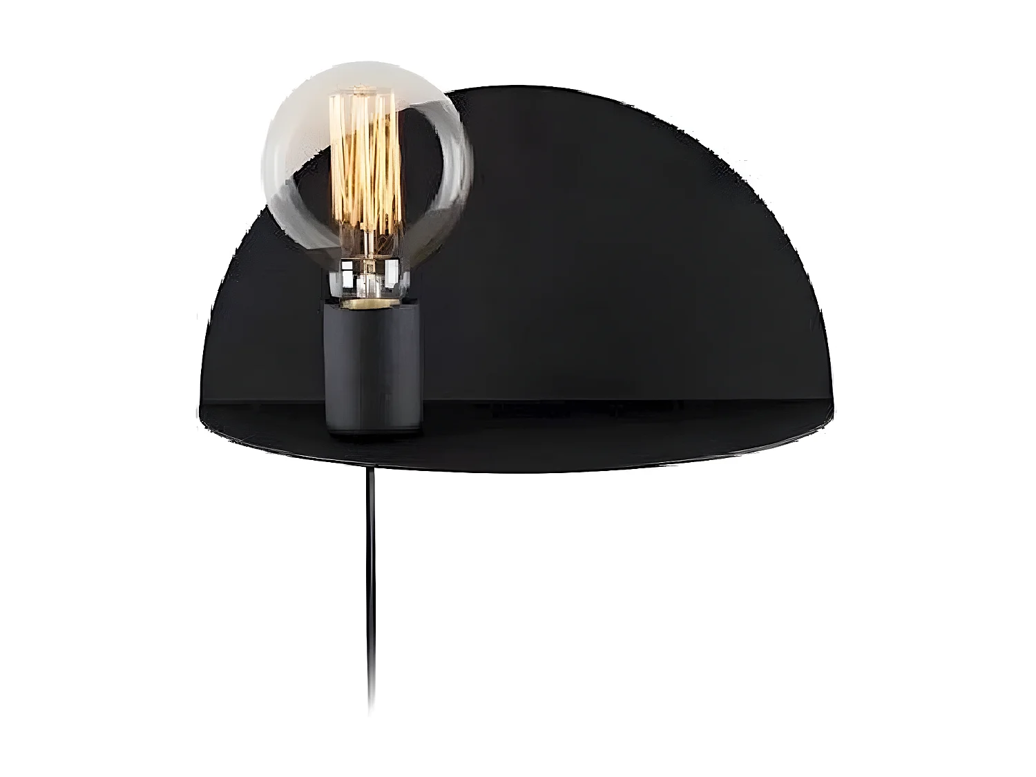 Applique Taranto, Noir, 30x15x15 cm, EPIKASA