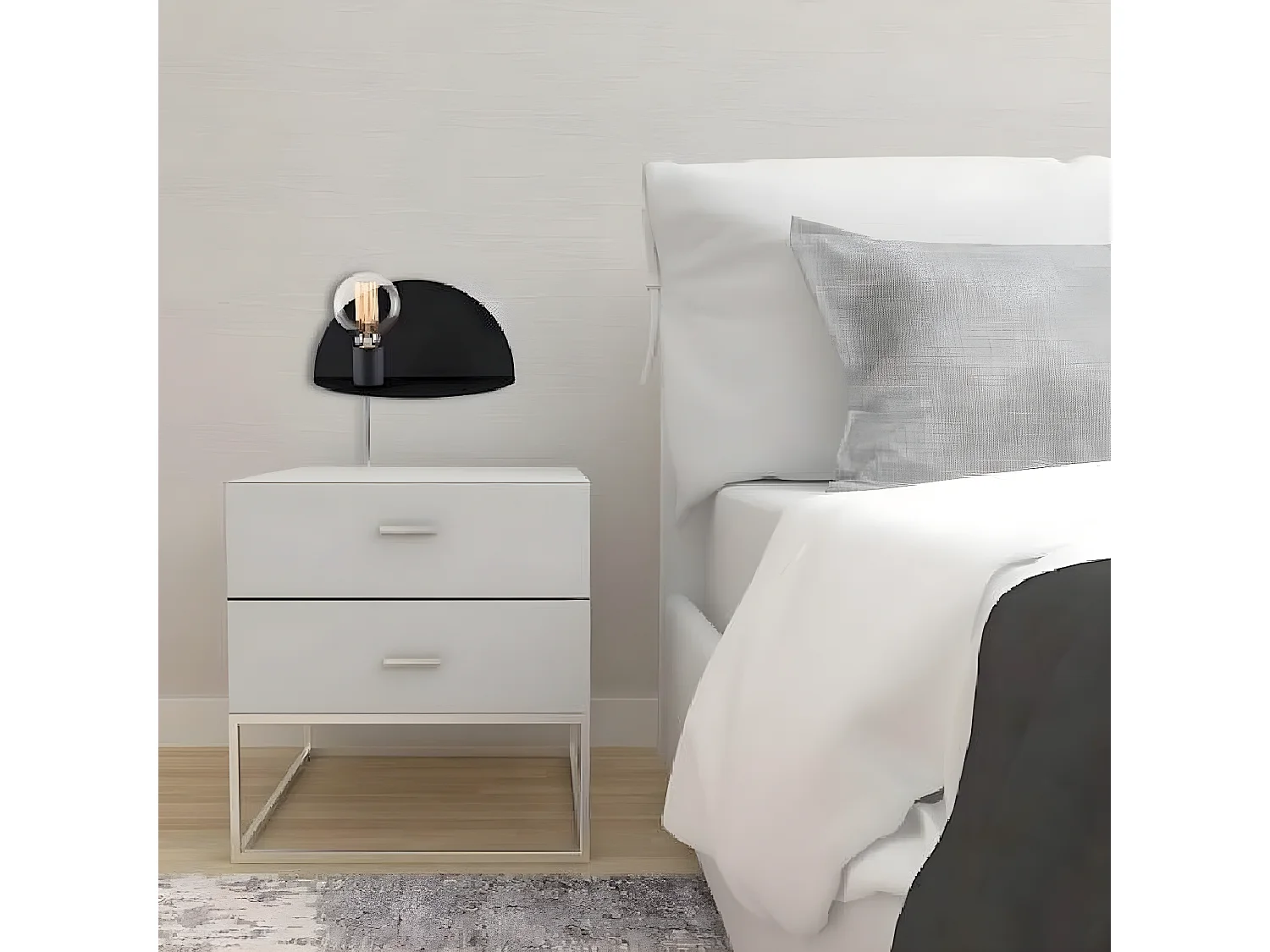 Applique Taranto, Noir, 30x15x15 cm, EPIKASA