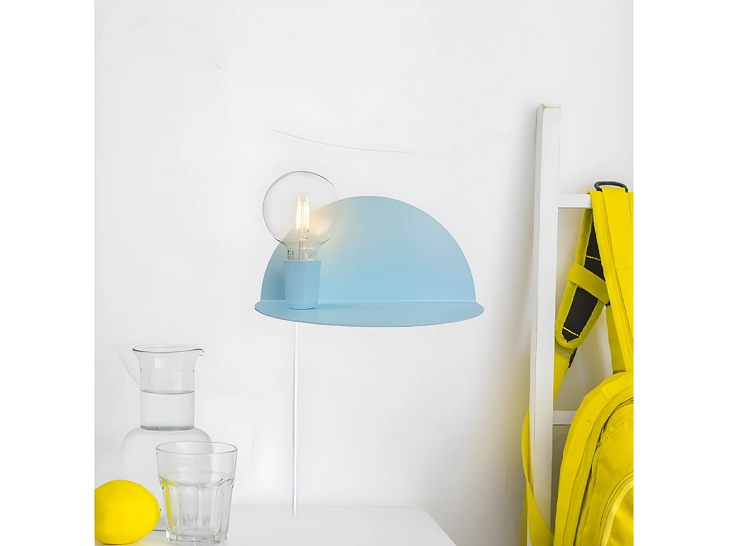 Lampa ścienna Taranto, Niebieski, 50x25x25 cm, EPIKASA