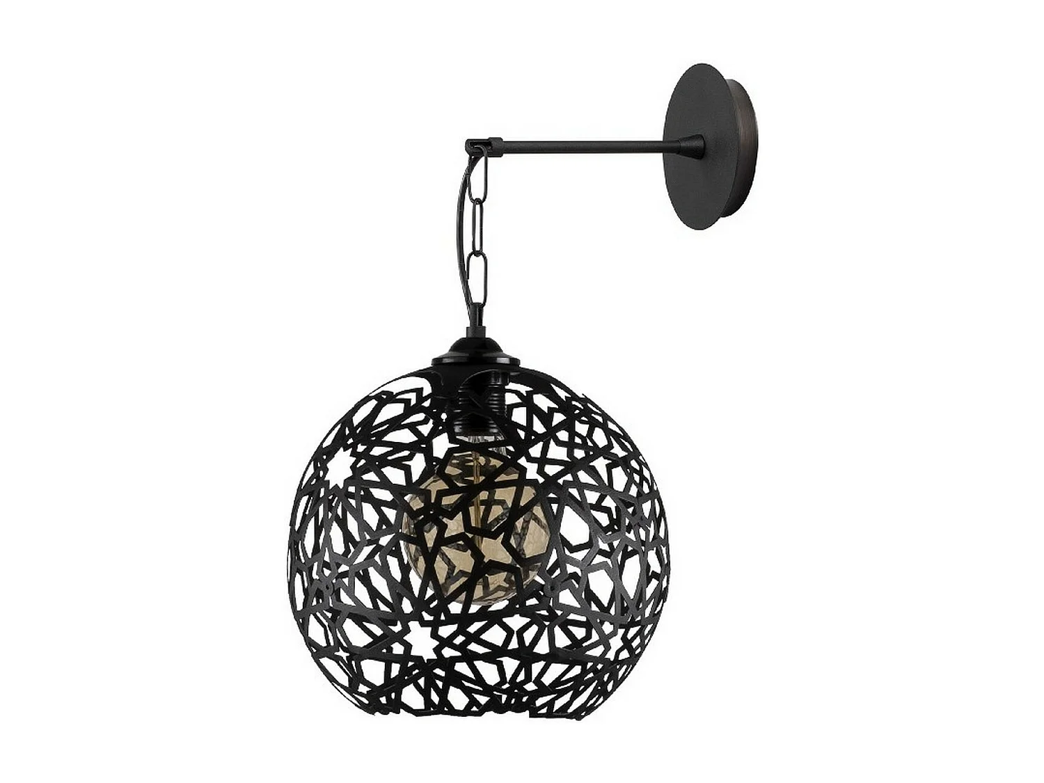 Applique Siena, Noir, 25x30x35 cm, EPIKASA