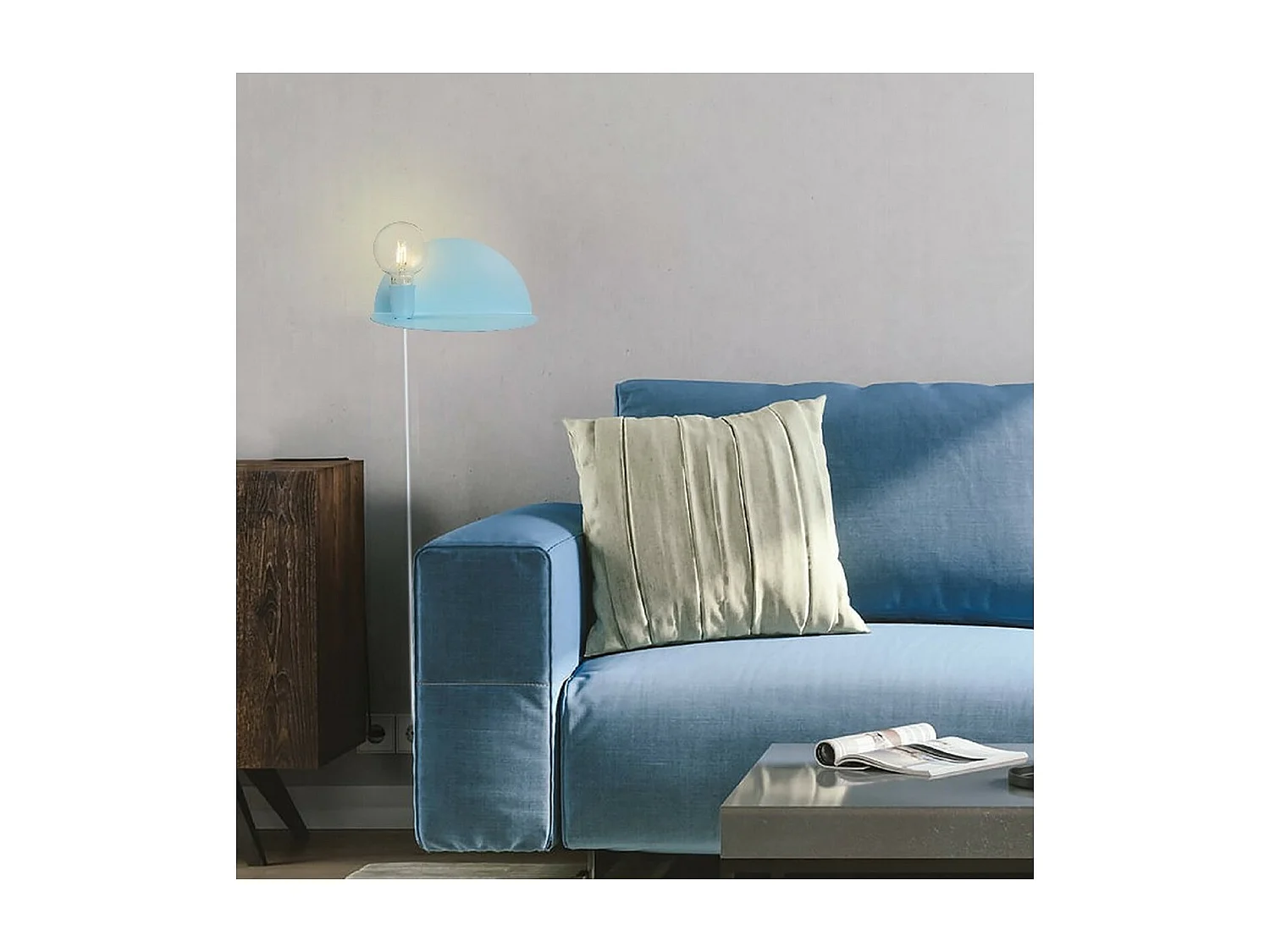 Applique Taranto, Bleu, 40x20x20 cm, EPIKASA