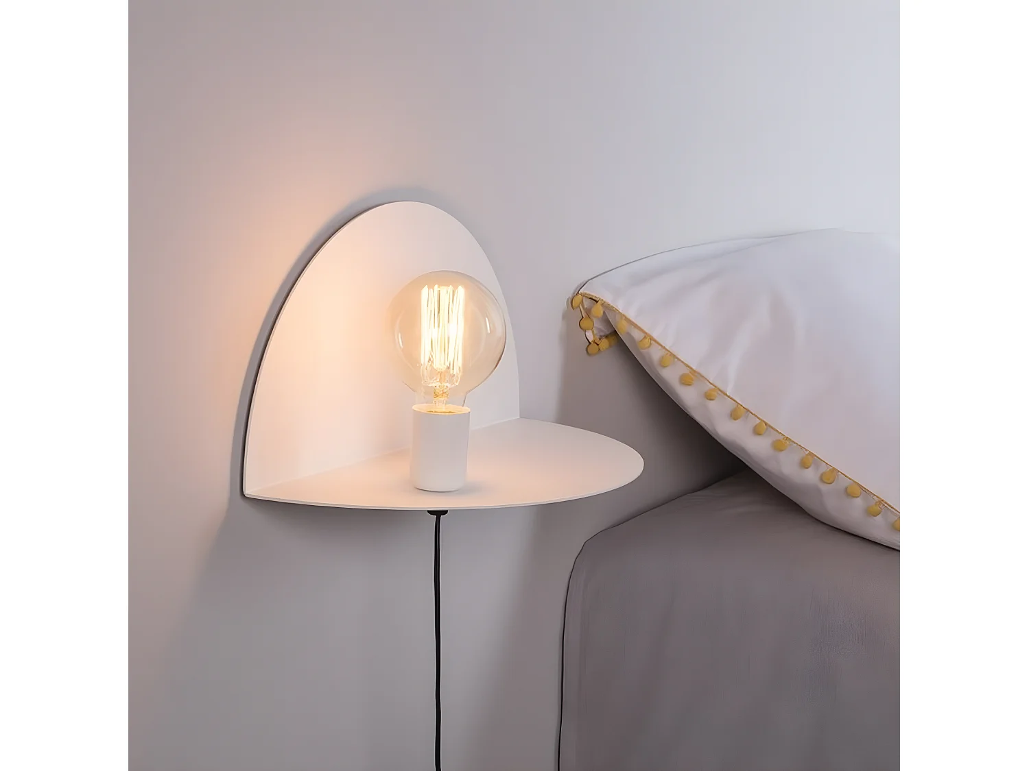 Applique Taranto, Blanc, 40x20x20 cm, EPIKASA