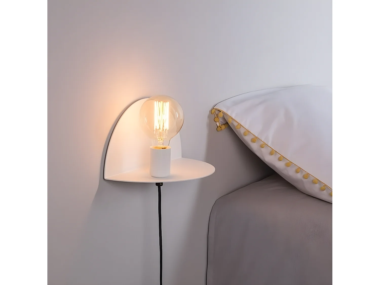 Wandlamp Taranto - Wit - 30x15x15 cm - EPIKASA