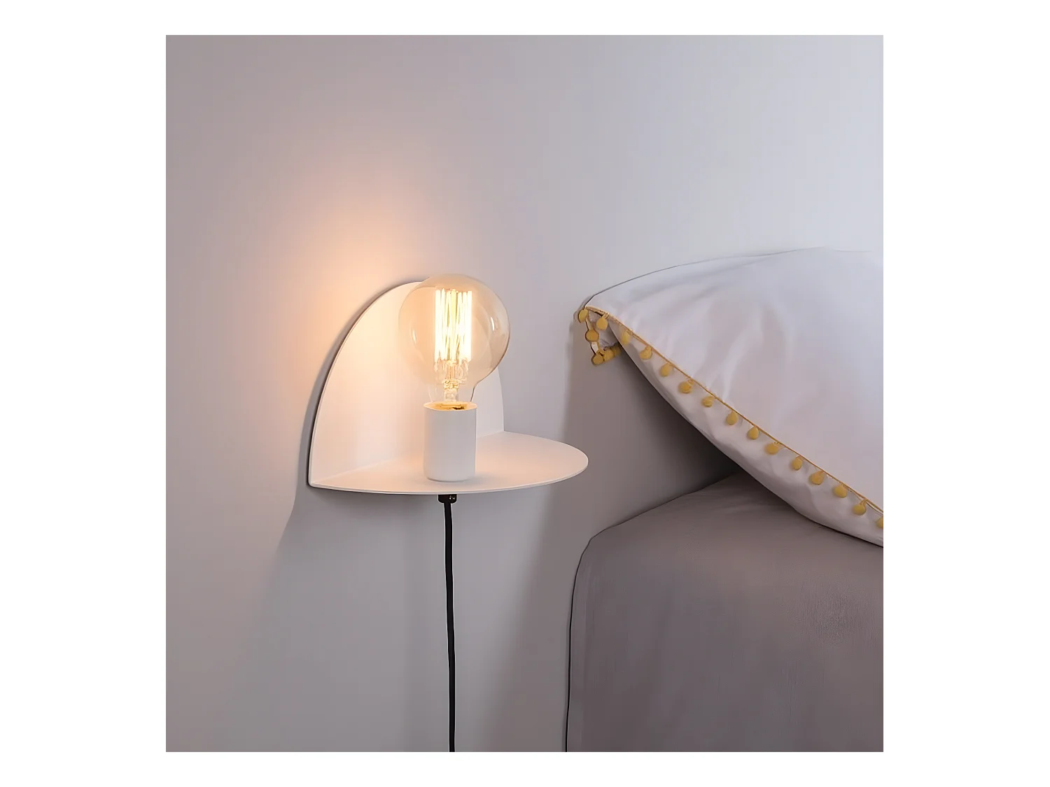 Wandlamp Taranto - Wit - 30x15x15 cm - EPIKASA