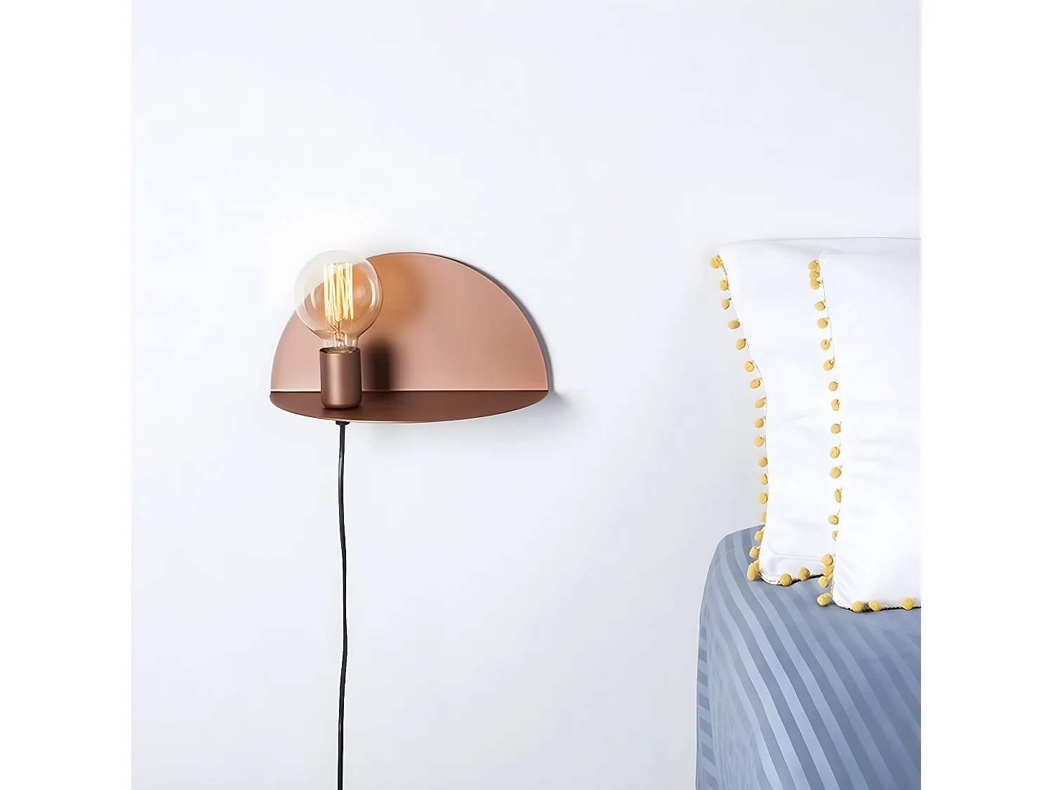 Lámpara de Pared Taranto, Cobre, 30x15x15 cm, EPIKASA