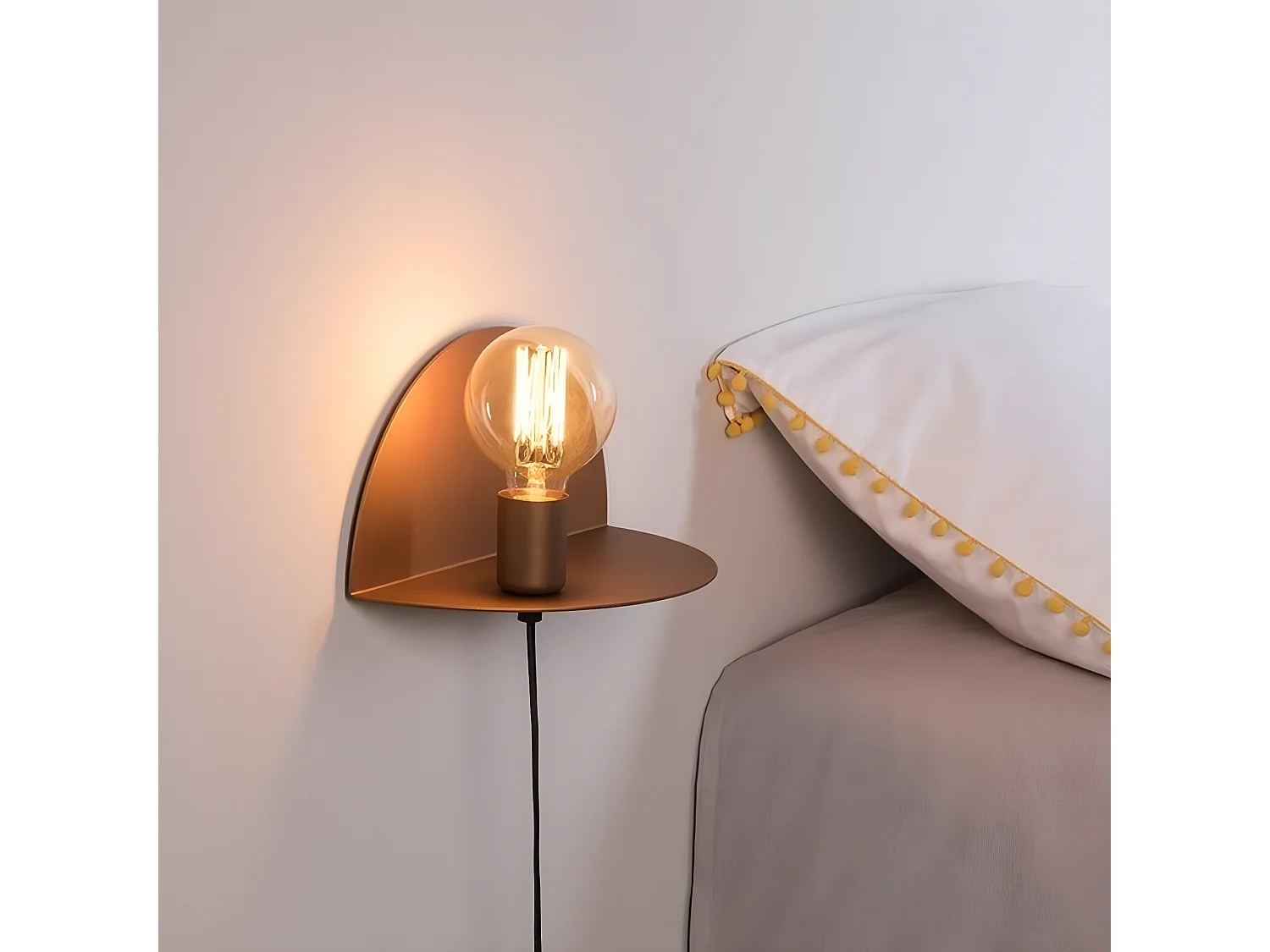 Lámpara de Pared Taranto, Cobre, 30x15x15 cm, EPIKASA