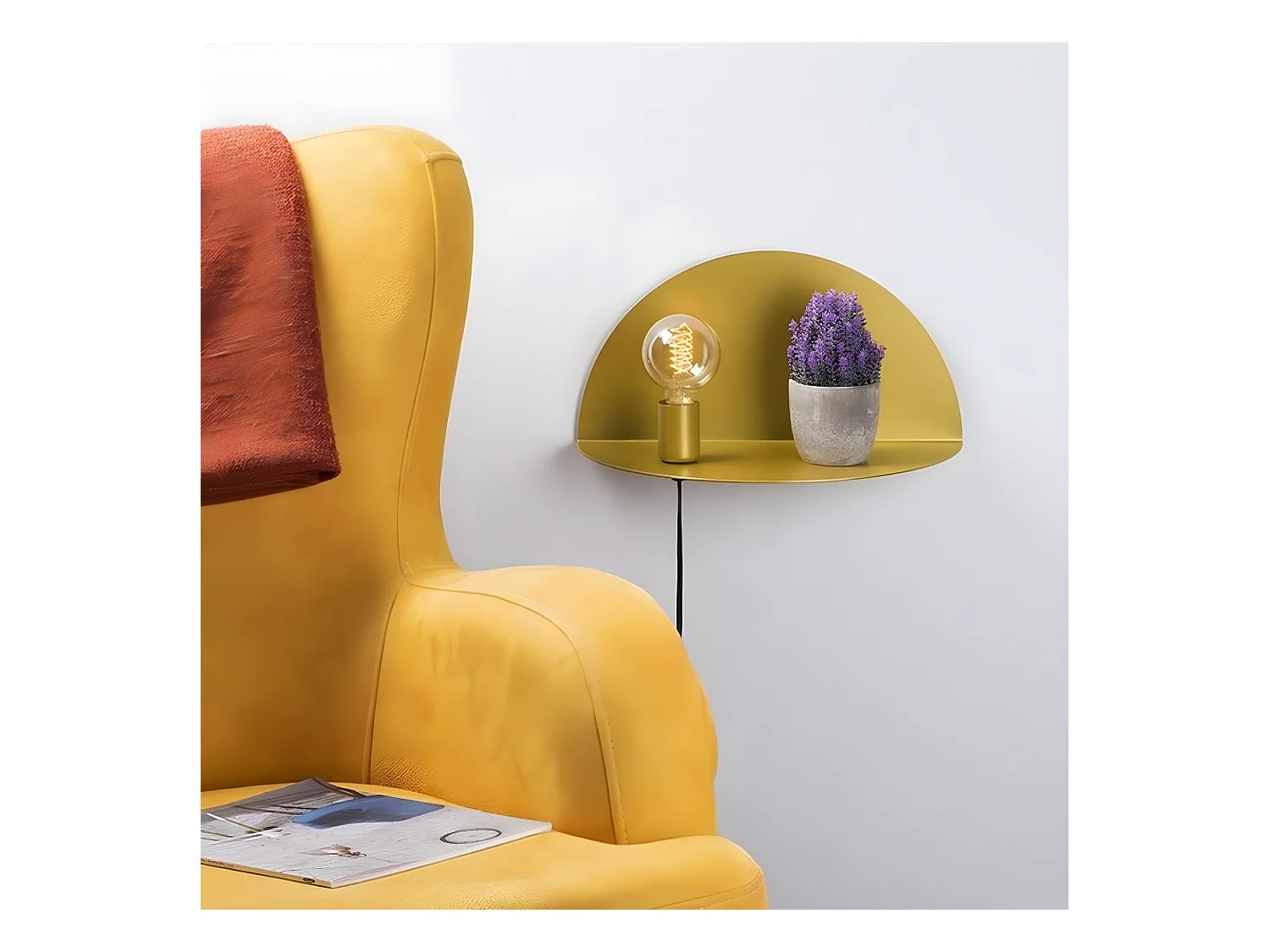 Wandlamp Taranto - Goud - 40x20x20 cm - EPIKASA