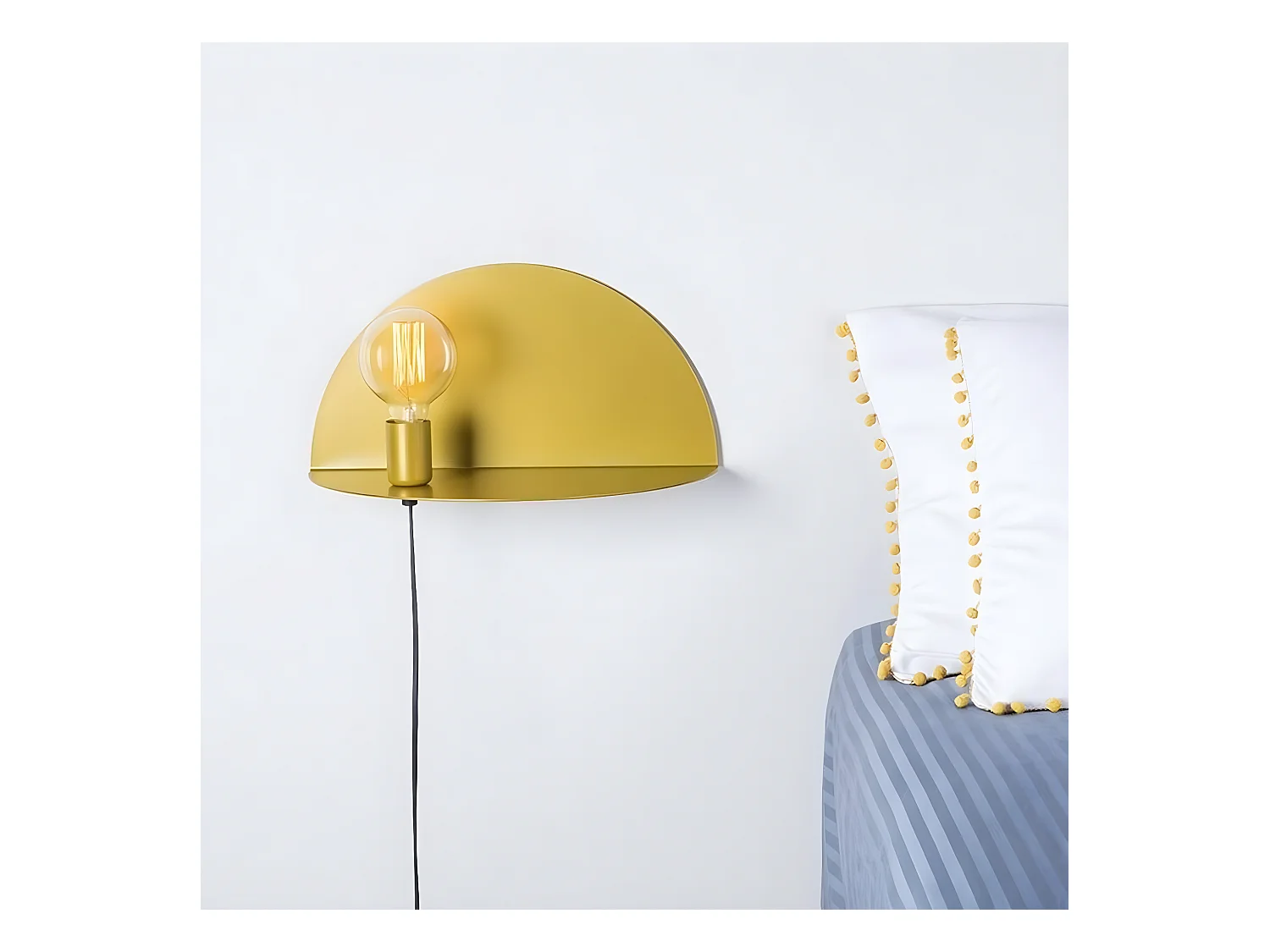 Wandlamp Taranto - Goud - 40x20x20 cm - EPIKASA