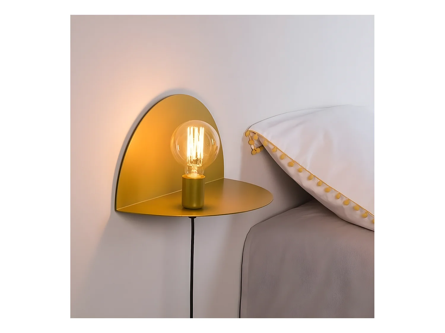 Wandlamp Taranto - Goud - 40x20x20 cm - EPIKASA