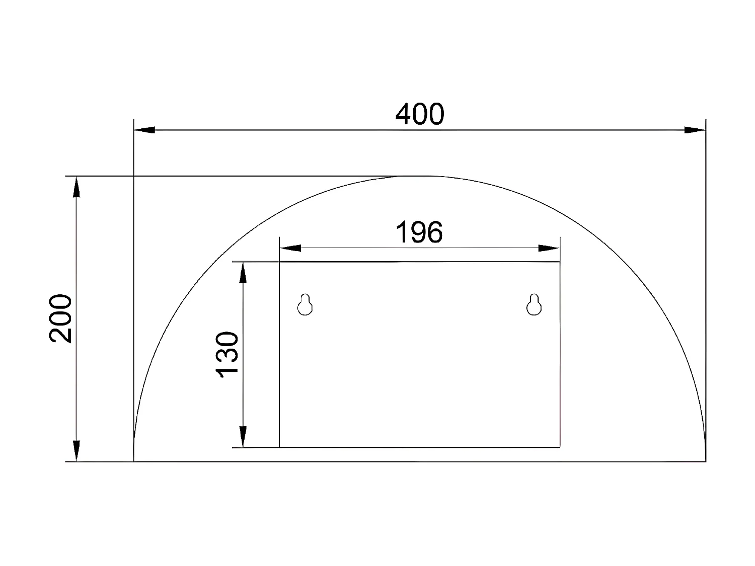 Applique Taranto, Or, 40x20x20 cm, EPIKASA