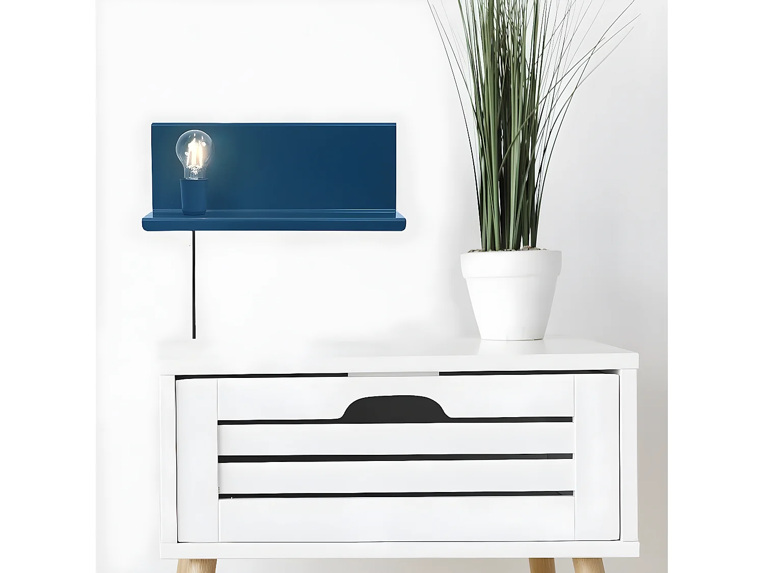 Applique Taranto, Bleu, 40x14x17 cm, EPIKASA