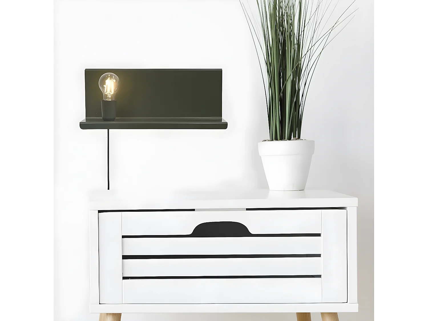 Applique Taranto, Vert, 40x14x17 cm, EPIKASA