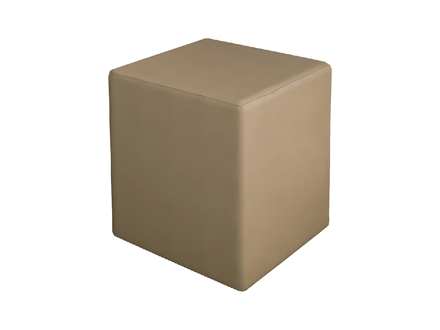 Pouf Milena, Marron, 34x34x37 cm, EPIKASA