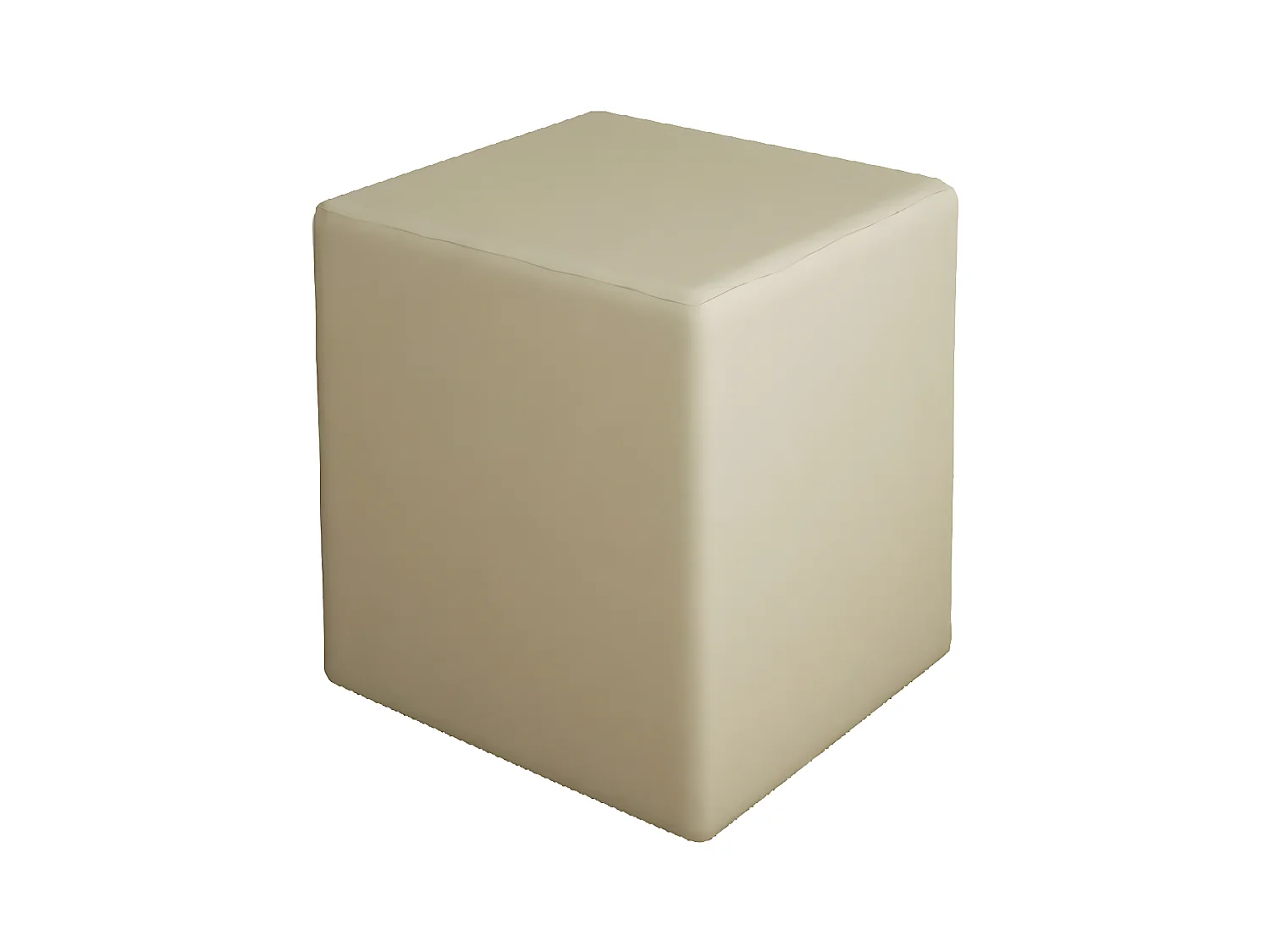 Pouf Milena, Crème, 34x34x37 cm, EPIKASA