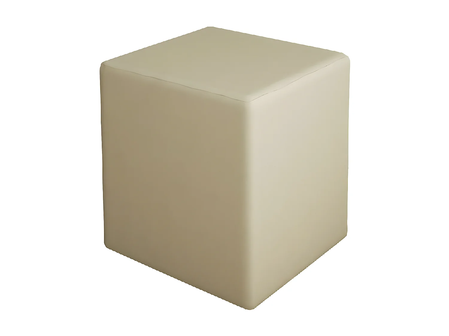 Pouf Milena, Crème, 34x34x37 cm, EPIKASA