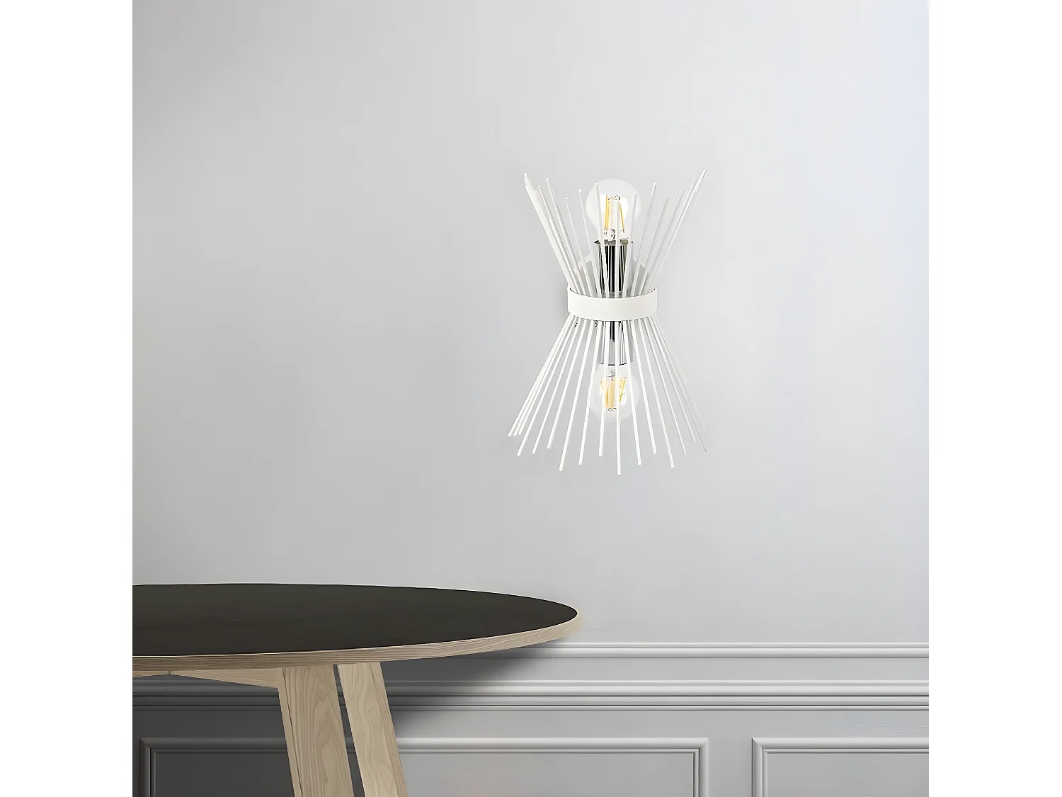 Wandlamp Belluno - Wit - 22x15x32 cm - EPIKASA