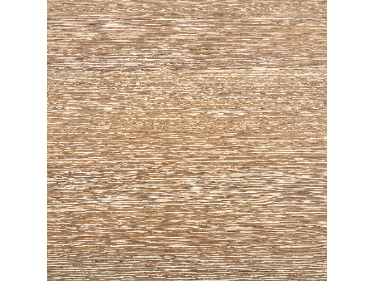 Table à manger en bois d'acacia et MDF coloris  Blanc, naturel