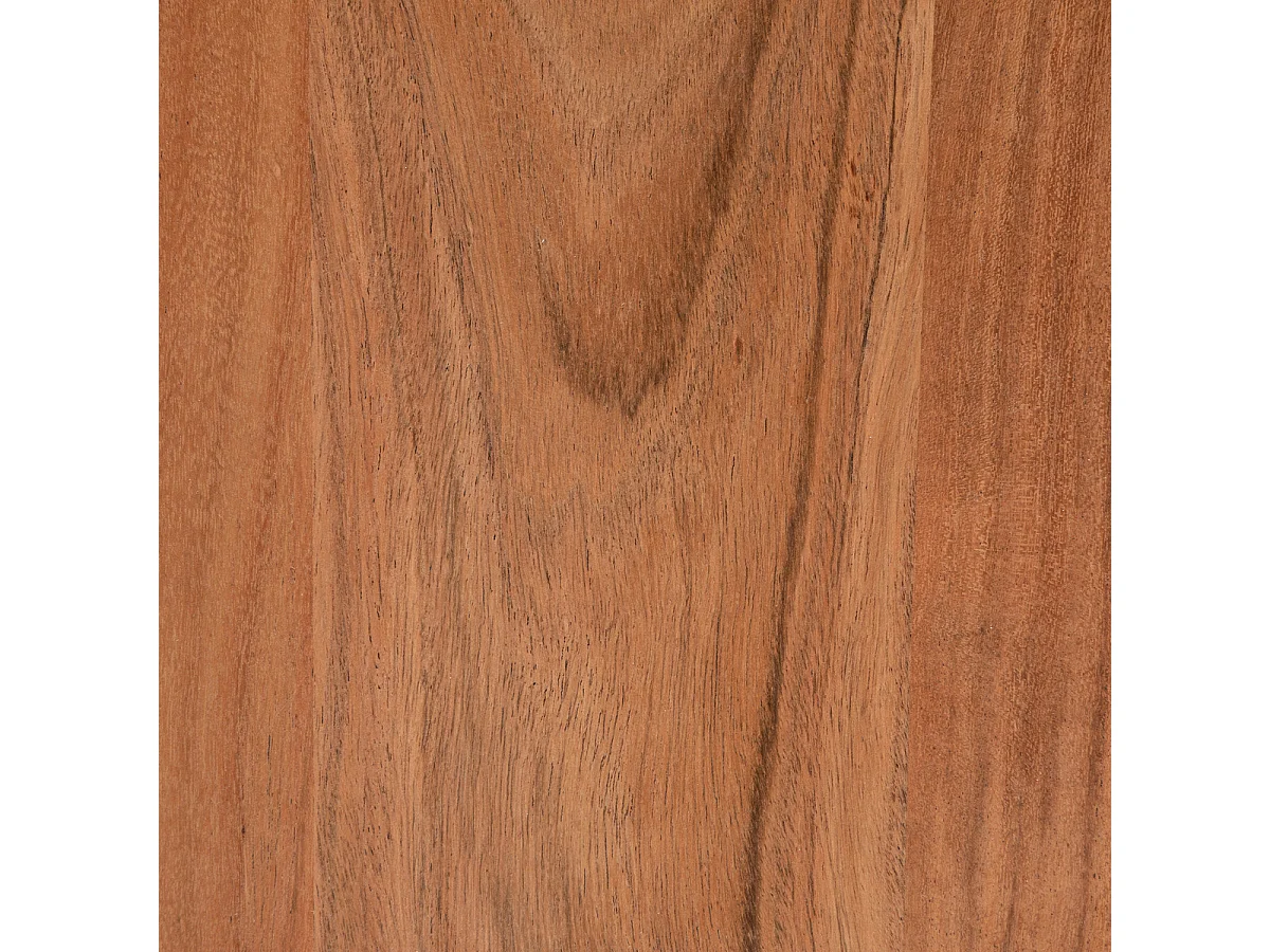 Buffet haut avec 2 portes en bois coloris naturel - L.  80 x P. 35  x H. 101,5  cm