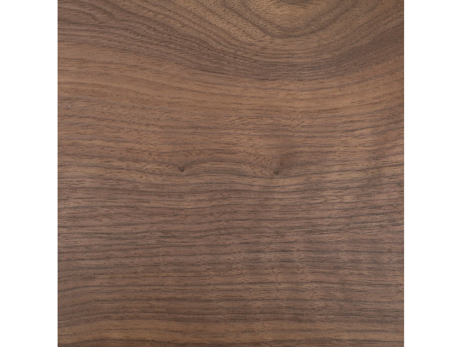 Table basse avec  2 niveaux en métal noir  et bois noyer - L. 118  x P. 43,2  x H. 48  cm